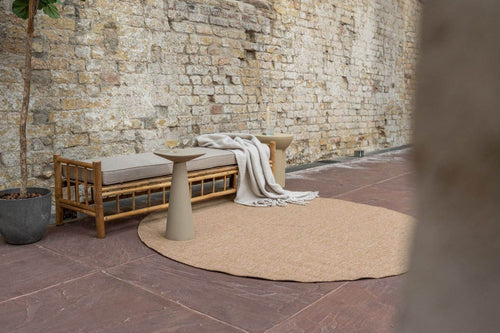 Interieur05 Rond Jute buitenkleed Naturel Uni - 240 x 240 cm