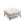 Cosmopolitan Design Poef Bali structurele stof, baksteen - 60x60x41cm