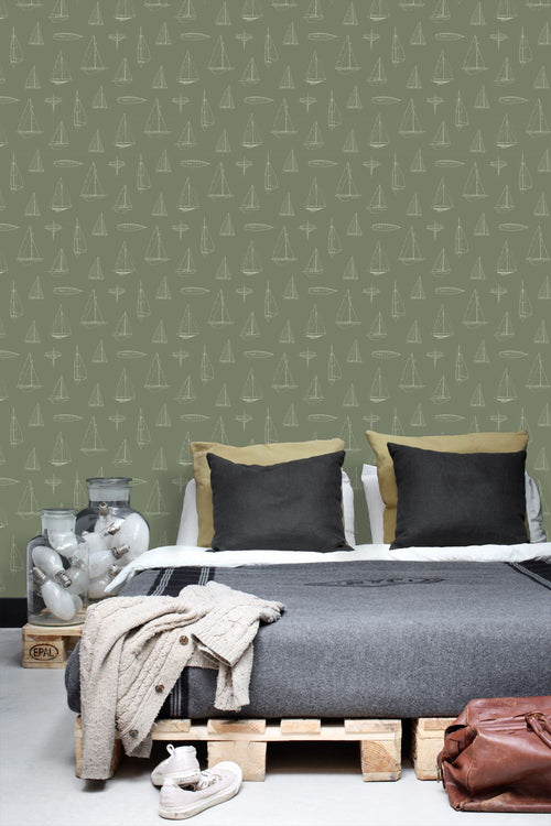 ESTAhome behang boten groen - 50 x 900 cm - 132087