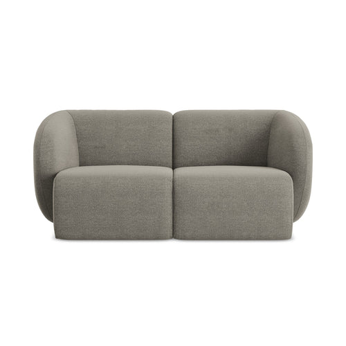 LaMiaSofa Tweezits modulaire bank Cervo - bouclé - grijs - 174x94x75