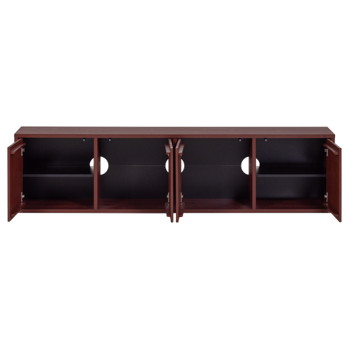 WOOOD tv meubel Merel - Grenen - Bordeauxrood - 49,5x198x39,5