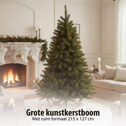 Triumph Tree Bristlecone Kerstboom - Kerstversiering voor Binnen met Volle Uitstraling - Kunstboom met 916 Dennentakken en Kliksysteem - Kunststof PVC