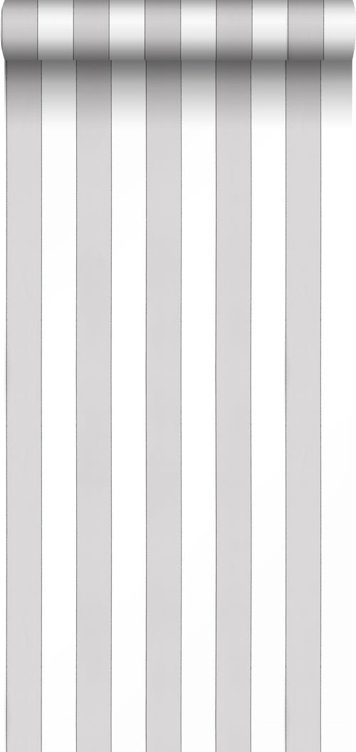 Sanders & Sanders behang strepen grijs en wit - 53 cm x 10.05 m - 640719