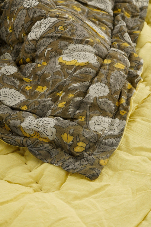 In The Mood Collection Quilt Deken - L180 x B130 cm - Katoen - Groen - vtwonen shop