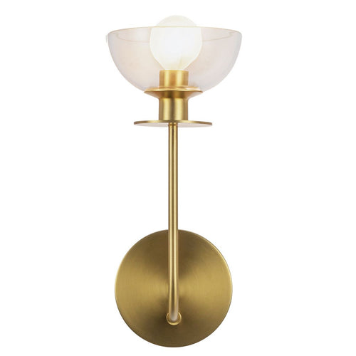 Wandleuchte Modern Gebürstetes Gold 1x E14