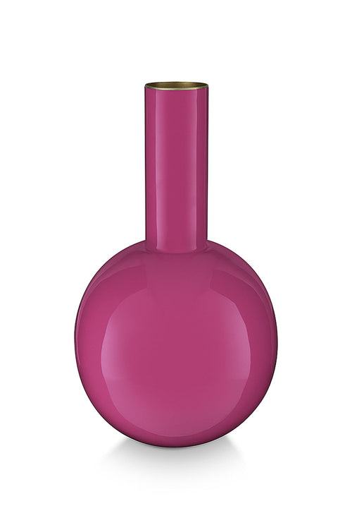 Pip Studio - Bloemenvaas - Roze - Metaal - 15x26cm