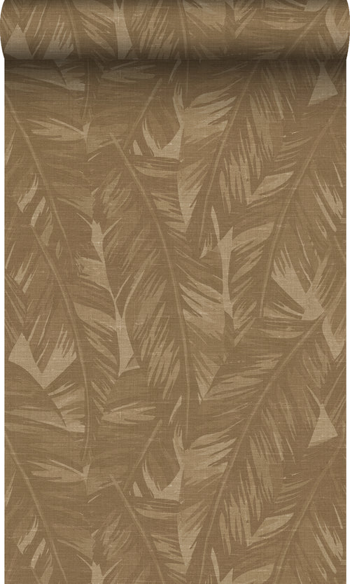 Origin Wallcoverings behang bananenbladeren donker beige - 50 x 900 cm - 348055 - vtwonen shop