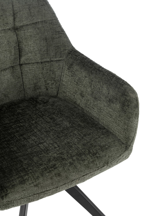 J-Line stoel Louna - ijzer/acryl - groen