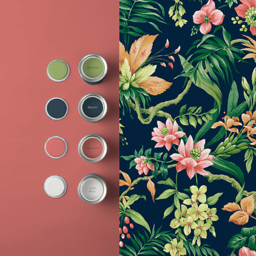 Graham & Brown Vliesbehang - Tesronto Navy - 10mx52cm - vtwonen shop