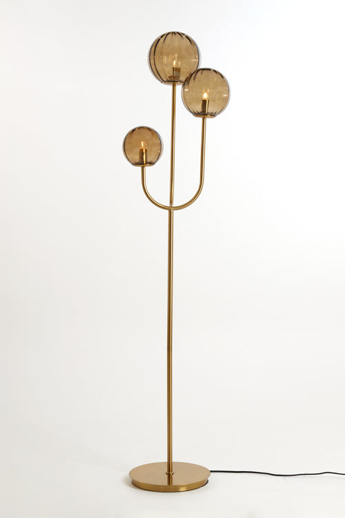 Light & Living vloerlamp  - bruin - 38x20x162 cm
