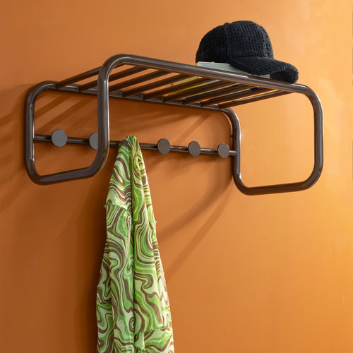 Spinder Design kapstok Retro Kapstok - Chocolate Brown - 6 haken - vtwonen shop