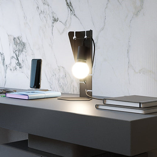 Sollux Lighting Tafellamp ARBY zwart - 15x15x31cm