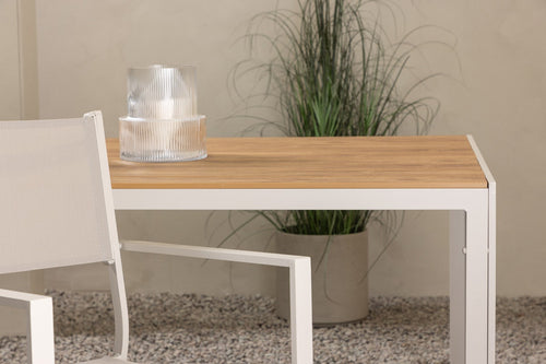 Nest outdoor Aaron tuintafel polywood beige - 205 x 90 cm - vtwonen shop