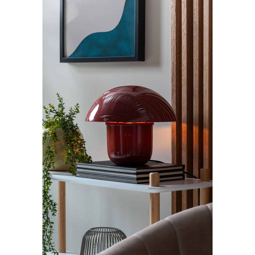Leitmotiv tafellamp Fat Mushroom - rood - 29x29x25cm - vtwonen shop