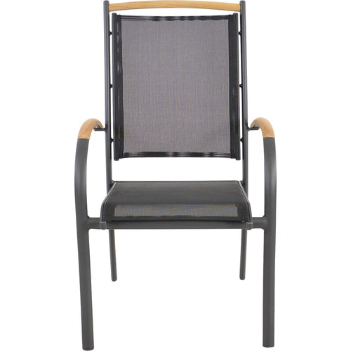 Lesli Living bistrostoel Monza - zwart - 70x58x101cm