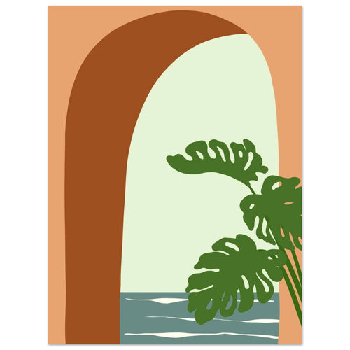 Artfulprints  Boho – Minimal oasis   poster 30x40 cm - vtwonen shop