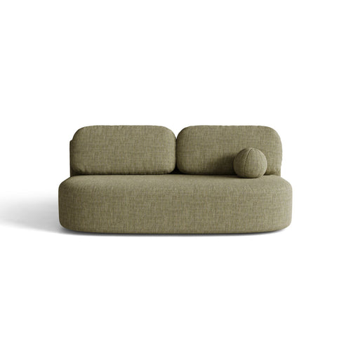 Cosmopolitan Design - Slaapbank met opbergdoos Sophia 3-zits, structurele stof blauw gemêleerd - 110x202x89cm