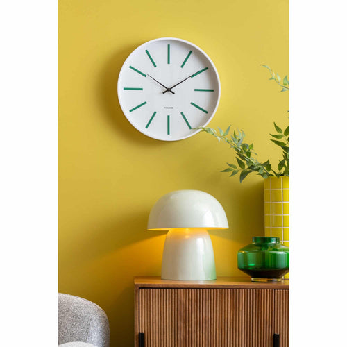 Karlsson wandklok Arruga Retro - wit - Ø40cm