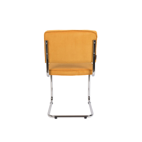 Zuiver Ridge Rib Eetkamerstoelen Geel - Set van 2 - vtwonen shop