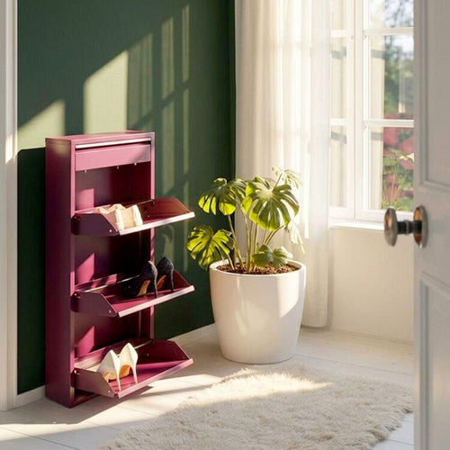 Kare Design Schoenenkast Caruso paars 3+1 laden