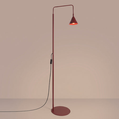 Sollux Lighting Vloerlamp NOX bordeaux - 30x30x165cm