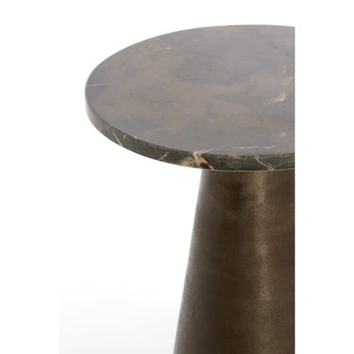 Light & Living bijzettafel Ynez - bruin - Ø36cm - vtwonen shop