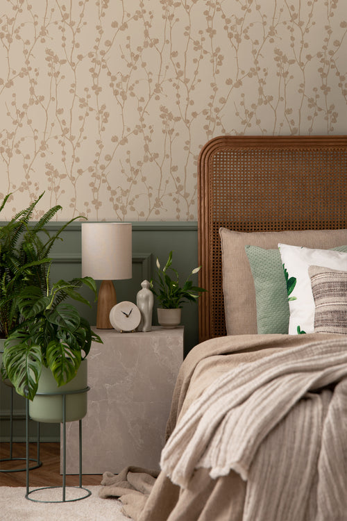 Borastapeter behang bladeren bruin - 53 cm x 10.05 m - 660552 - vtwonen shop