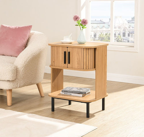 FurniLux Nachtkastje Götenburg 50x40x62 cm - Scandinavische Elegant en Functioneel Design uit de Sweden-serie - vtwonen shop