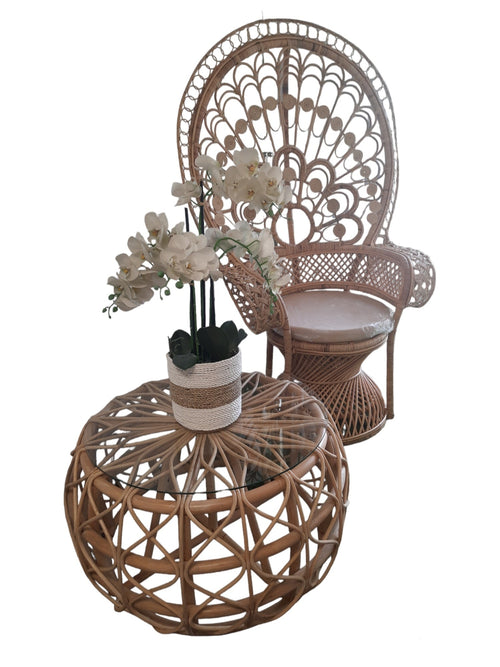 FurniLux Natuurlijke plantenbakken/ Mandenset - 20x20x21cm