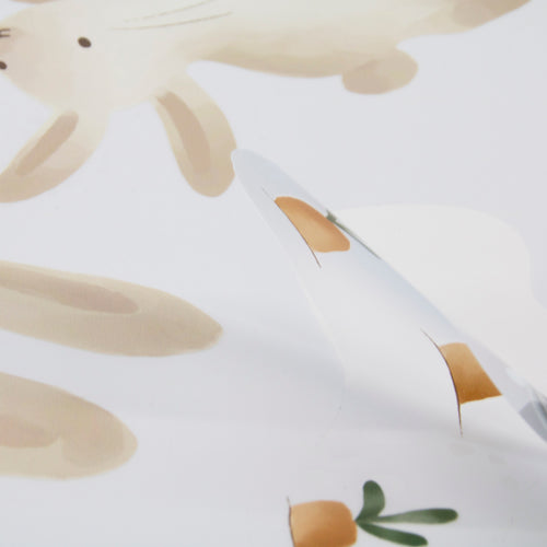 Little Dutch Luxe Muurstickers - Baby Bunny - Bruin/Wit - 30x52cm - vtwonen shop