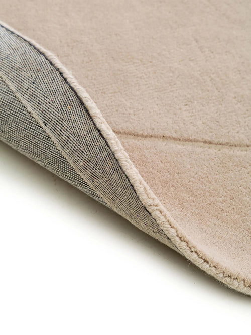 benuta wollen vloerkleed Shape - crème - ø 200 cm