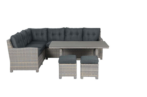 Seagull lounge-diningset - 5-delig - links-vintage willow-reflex black