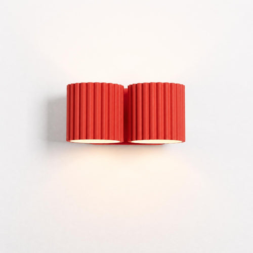 Sollux Lighting Wandlamp AURA 2 rood G9 - 21x12x10cm