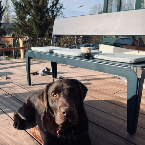 Weltevree Bended bench met rugleuning