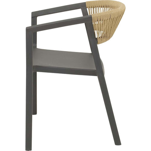 Lesli Living bistrostoel Terrasa - antraciet - 56x55x74,5cm