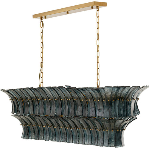 Kare Design Hanglamp Venezia blauw 130cm