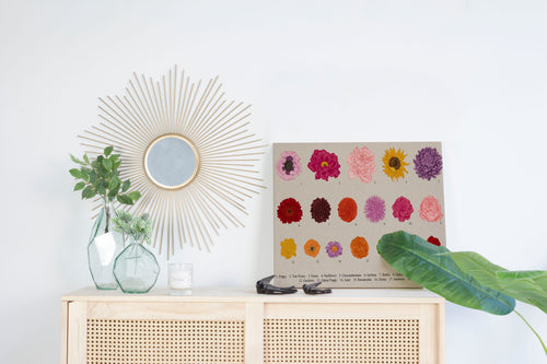 Canvas 60x40 Bloemen afdruk