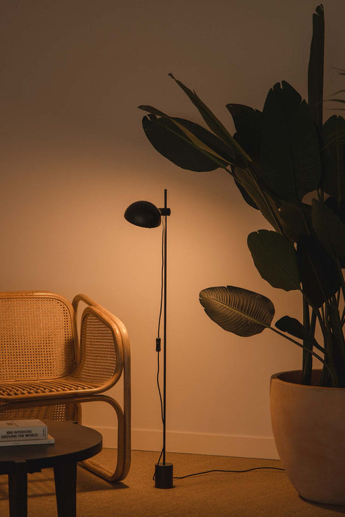 Faro Matilda Taak Staande Lamp Zwart 1x E14