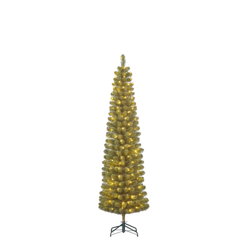 Black Box Trees Charlton Pilar kerstboom led groen warm wit 120L TIPS 280 en timer & dimmer - h185xd53cm