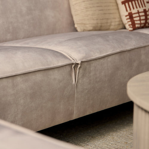 Mysofa Loungebank Floris - Beige Stof - 345x210x82cm