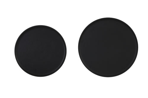 Light & Living bijzettafel TOBIAS - Ø43x45.5cm - zwart - Set van 2 - vtwonen shop