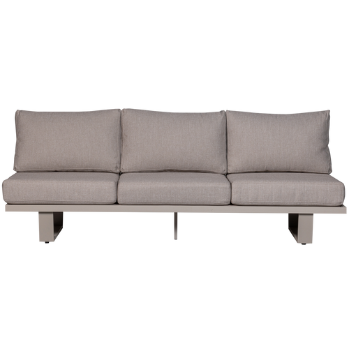 WOOOD 3-zits tuinbank Bear - Aluminium - Zand - 80x210x87