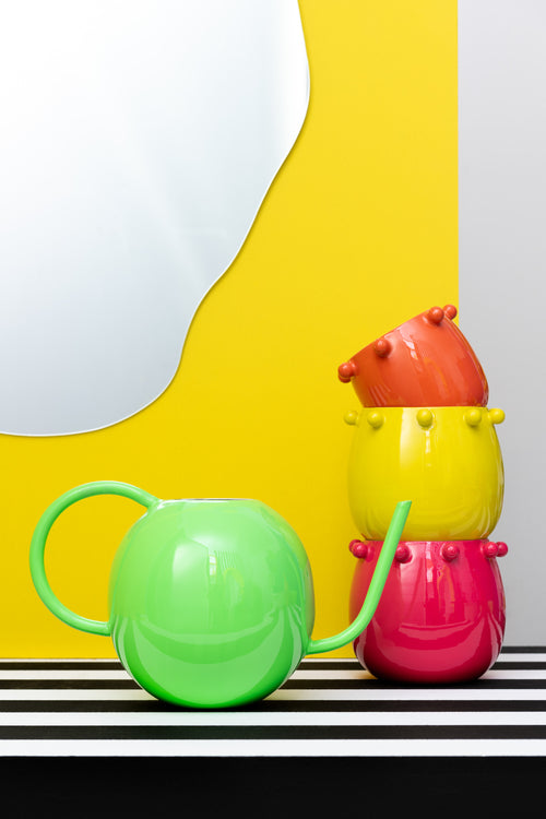 J-Line decoratie Gieter Rond - ijzer - mix - 4 stuks