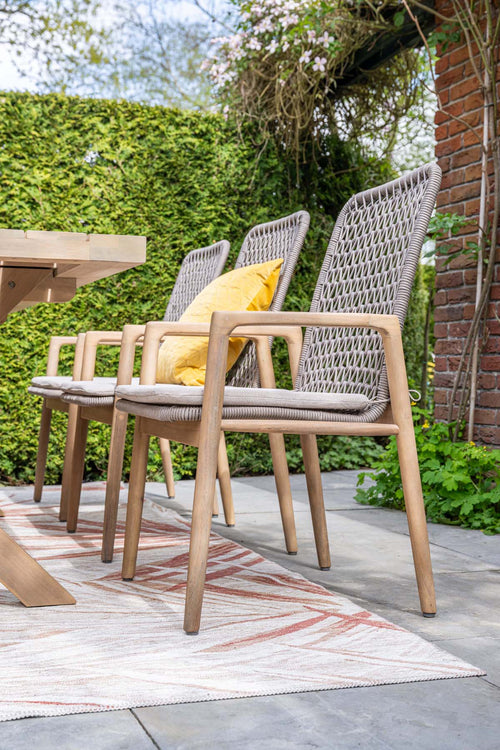 Garden Impressions Skala tuinstoelen set van 4 acacia / rope
