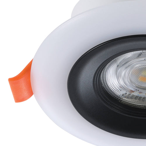 EGLO inbouwspot Calonge Rgb - led - ø 9,8 cm - zwart/wit