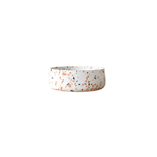Tikamoon Ronde waskom van bruin premium terrazzo ∅ 40 cm - Bruin