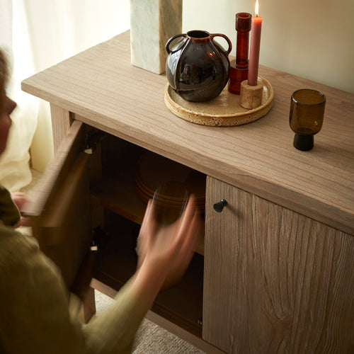 Tikamoon Buffetkast van gerecycled massief grenen 150 cm - Naturel