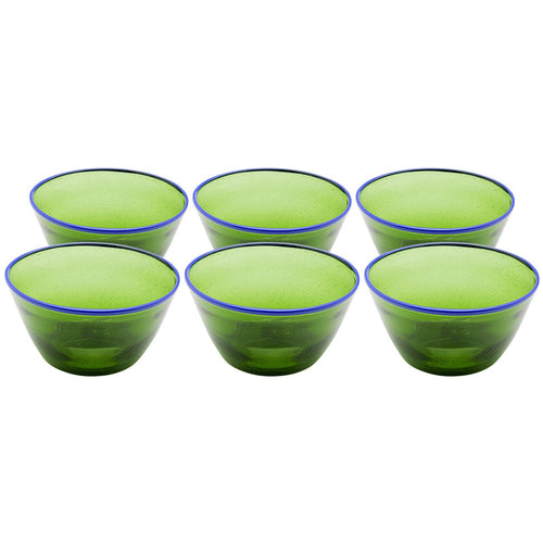 Kare Design Kommen Bubbles groen (6/set) - vtwonen shop