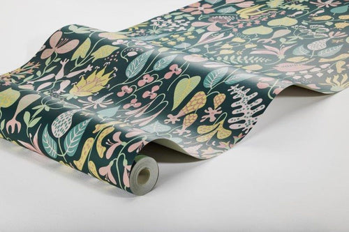 Borastapeter behang bloemen blauw en meerkleurig - 53 cm x 10.05 m - 660747 - vtwonen shop