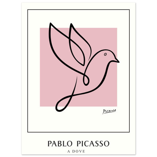 Artfulprints  Pablo Picasso - A dove   poster 30x40 cm - vtwonen shop